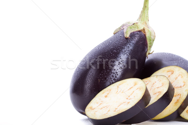 whole and sliced eggplants Stock photo © feedough