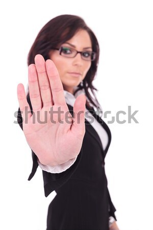 business woman stopping you Stock photo © feedough