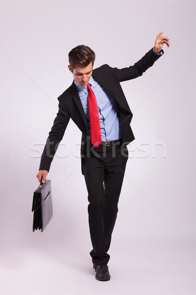 business man balancing on rope Stock photo © feedough