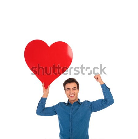 Foto stock: Mujer · signo · hombre · cara · corazón