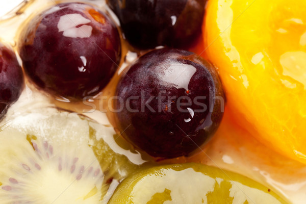 Fruchtig Kuchen Bild Trauben kiwi Stock foto © feedough