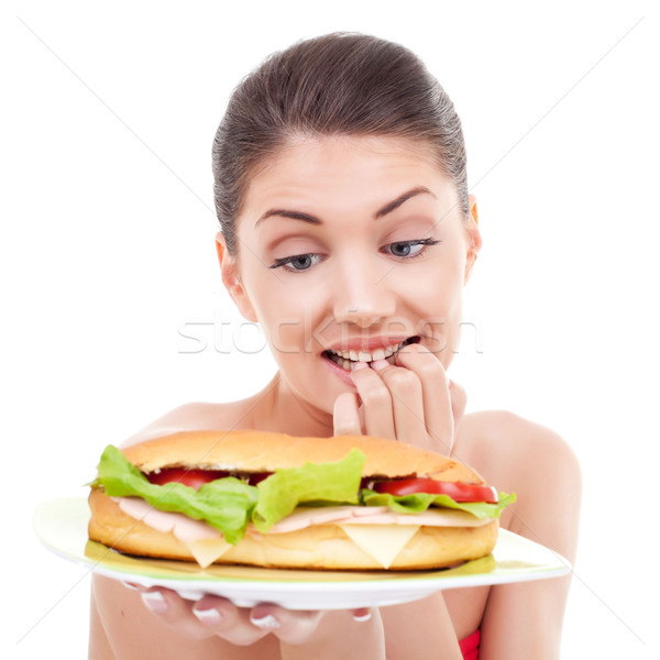 Stock photo: to eat or not to eat