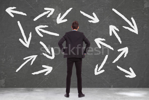  business man does not know which way to go  Stock photo © feedough