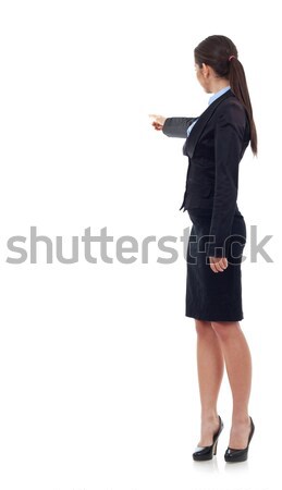 young business woman pointing with her right hand Stock photo © feedough