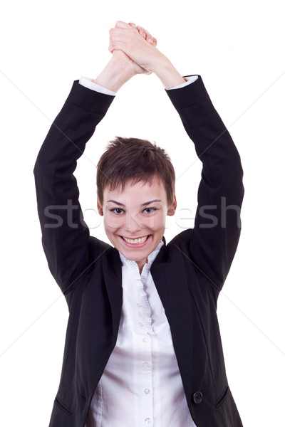 joyous business woman Stock photo © feedough