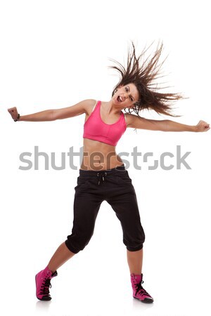 young dancer yelling with arms stretched out Stock photo © feedough