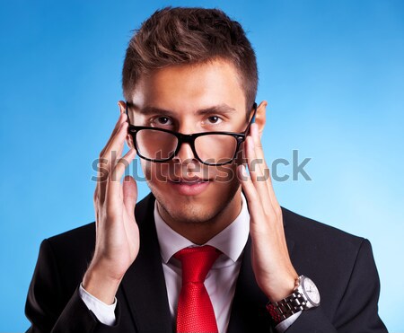 caucasian business man thinking  Stock photo © feedough