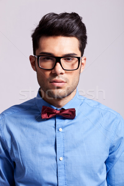 casual elegant man wearing a bow tie Stock photo © feedough