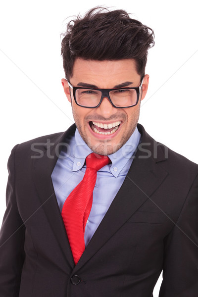 business man smiling crazy Stock photo © feedough