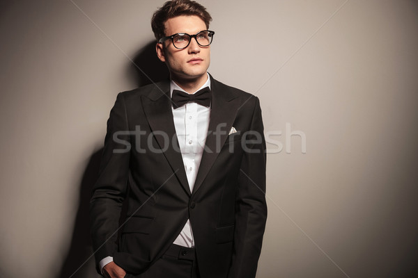 Stockfoto: Knap · elegante · zakenman · foto · business