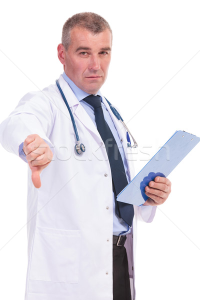 mature doctor with very bad news  Stock photo © feedough