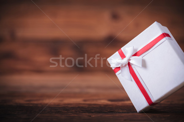 closeup picture of a small gift box  Stock photo © feedough
