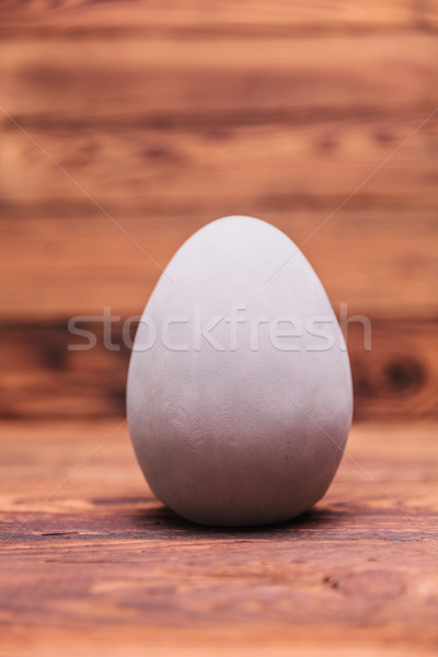 Stock photo: grey concrete easter egg