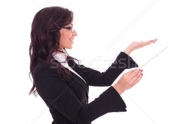 Stock photo: business woman conducting