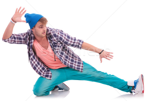 young male dancer performing Stock photo © feedough