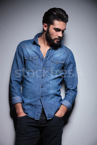 Man with hand in pocket Stock photo © feedough