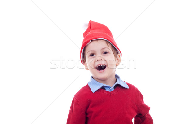 little santa boy wondering  Stock photo © feedough