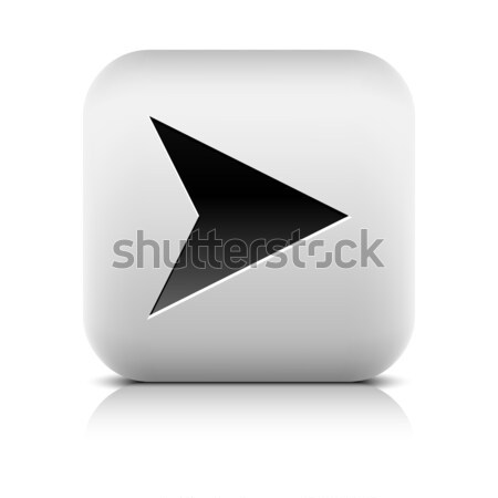 Icon with arrow sign in black circle Stock photo © feelisgood