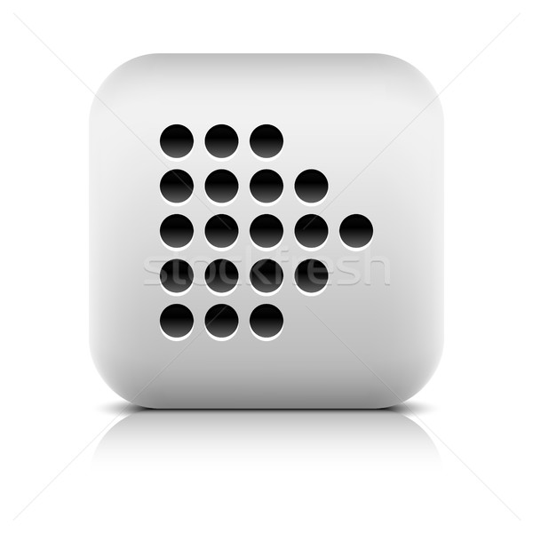 [[stock_photo]]: Icône · web · numérique · blanche · carré · bouton