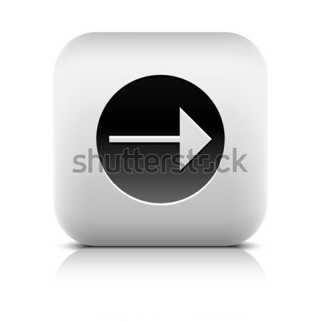 Web Icon with arrow sign in black circle Stock photo © feelisgood