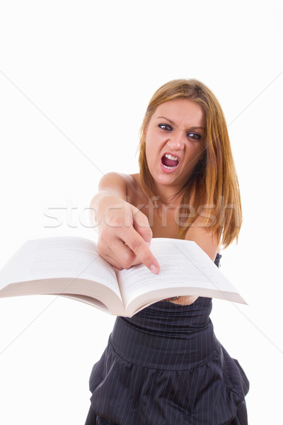少女 学生 学習 怒っ 女性 ストックフォト © feelphotoart