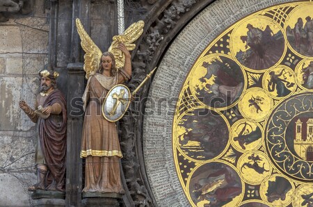 Foto d'archivio: Astronomico · clock · calendario · view · Praga · Repubblica · Ceca