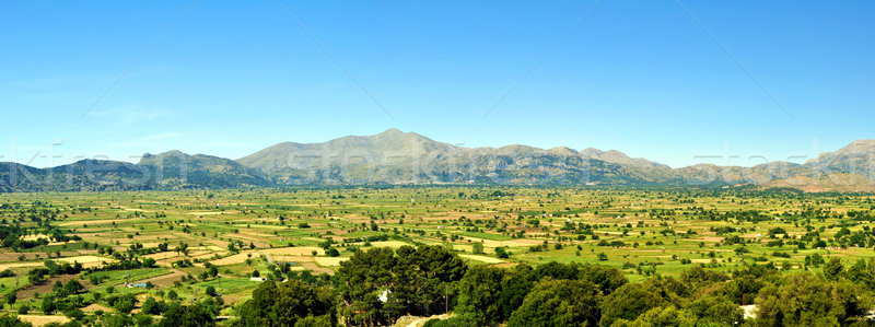 Panoramic vale vedere fertil platou peisaj Imagine de stoc © FER737NG