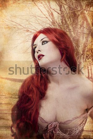 Mystérieux femme sexy artistique style masque vénitien [[stock_photo]] © Fernando_Cortes