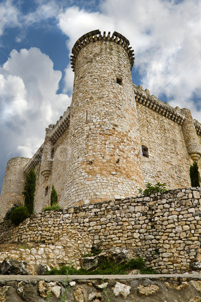 ściany zamek starożytnych Hiszpania obrona Zdjęcia stock © Fernando_Cortes