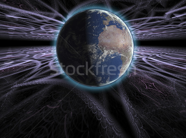 Real terra planeta espaço colorido efeitos Foto stock © Fernando_Cortes