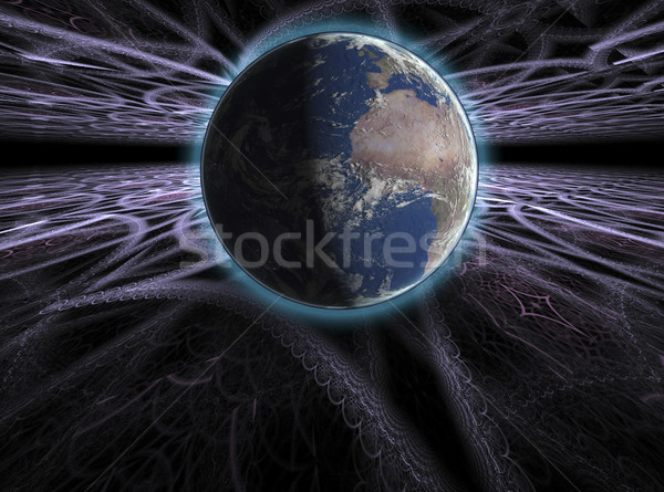 Stock foto: Wirklich · Erde · Planeten · Raum · farbenreich · Auswirkungen