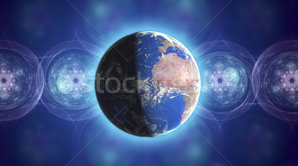 Realista terra planeta espaço colorido efeitos Foto stock © Fernando_Cortes