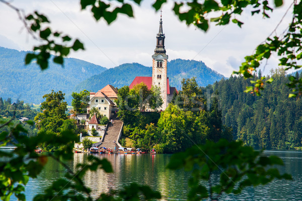 Bled lake summer Stock photo © Fesus