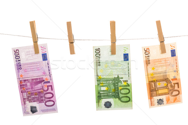 歐元 錢 孤立 白 業務 商業照片 © Fesus