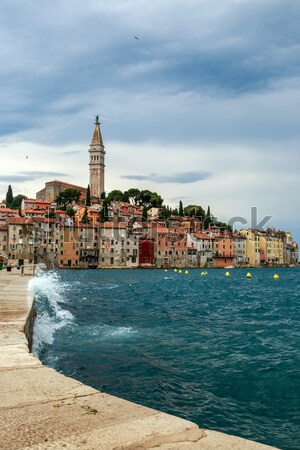 Rovinj old town in Adriatic  sea coast of Croatia Stock photo © Fesus