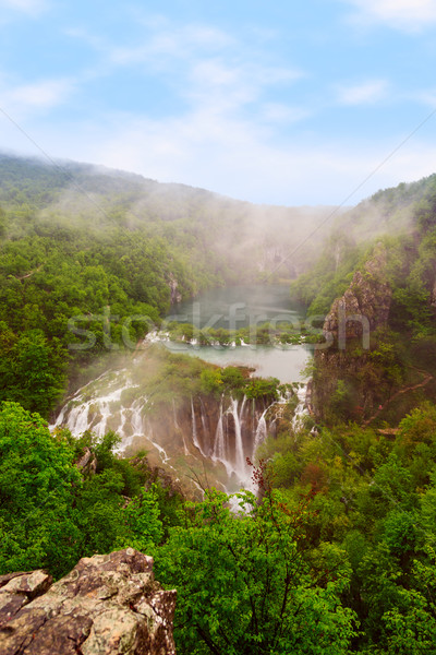Wodospady parku Chorwacja lasu wygaśnięcia charakter Zdjęcia stock © Fesus