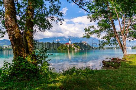 Lake Bled in summer Stock photo © Fesus