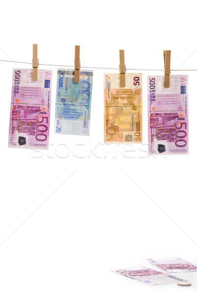 Euro money laundering Stock photo © Fesus