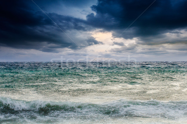 View tempesta paesaggio marino costa Spagna spiaggia Foto d'archivio © Fesus