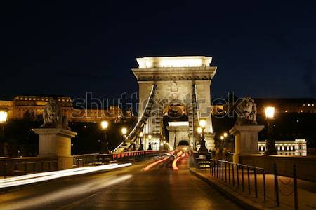 Chainbridge in Budapest Stock photo © Fesus