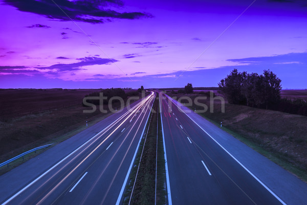 Coches carretera Hungría negocios cielo Foto stock © Fesus