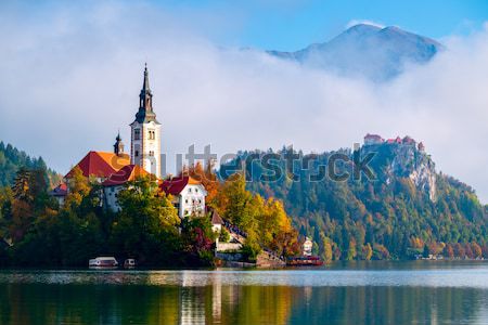 Bled with lake, Slovenia, Europe Stock photo © Fesus