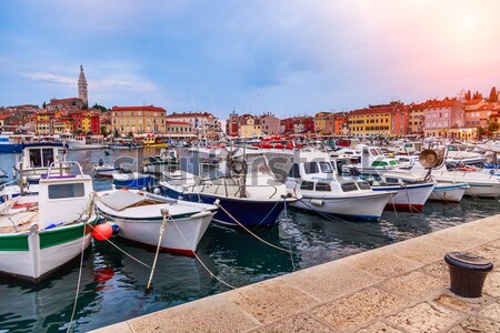 Rovinj old town in Adriatic  sea coast of Croatia Stock photo © Fesus