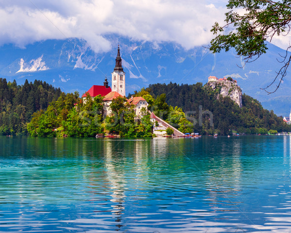 Bled lake summer Stock photo © Fesus