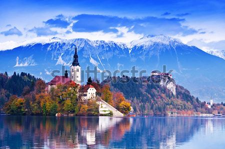 Bled with lake, Slovenia, Europe Stock photo © Fesus