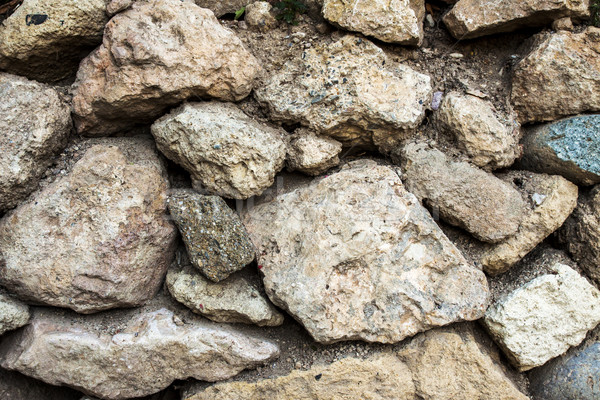 Mur de pierre texture mur pierre noir modèle Photo stock © Fesus