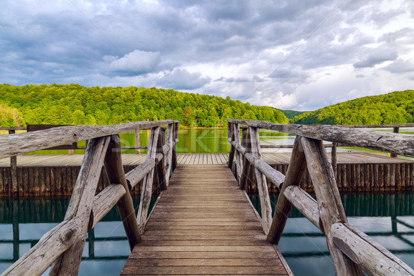 pier in the lake Stock photo © Fesus