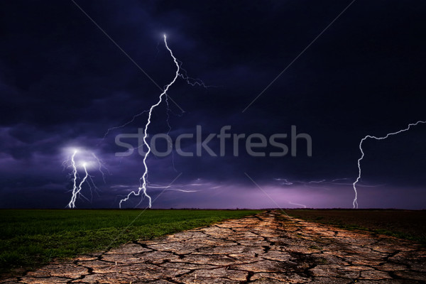 Big thunderbolt Stock photo © Fesus