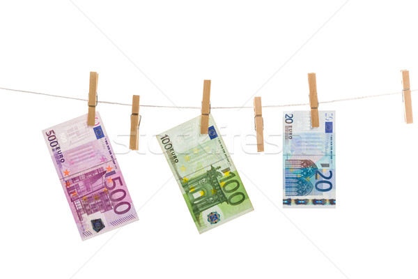 Euro money laundering Stock photo © Fesus