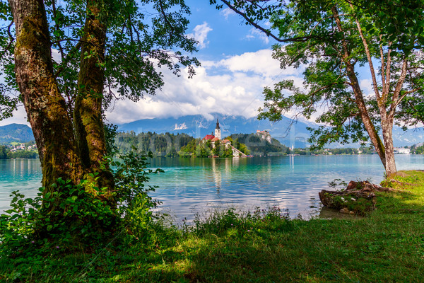 Bled with lake Stock photo © Fesus